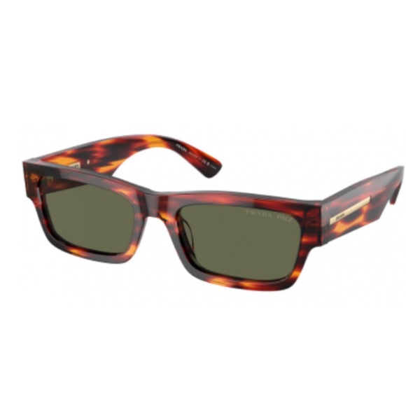 Prada SPRA03 13OO03R 56 Red Black Havana Sunglasses SPRA03 - Picture 1 of 1